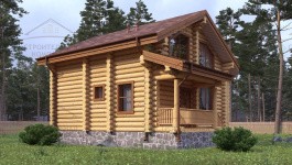 фото Дом из бревна 119.92