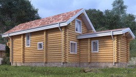 фото Дом-баня из бревна 143.54