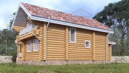 фото Дом-баня из бревна 143.54