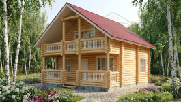 фото Дом из бревна 128.73