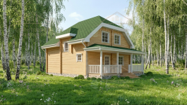 фото Дом из бруса 129.8
