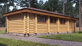 фото Дом-баня из бревна 112.53