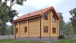 фото Дом из бревна 118.35