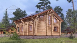 фото Дом из бревна 155.54