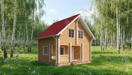фото Баня из бруса лиственницы 74.8