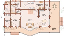 фото Дом-баня из бруса 413.93