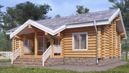 фото Дом из бревна 87.5