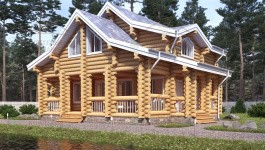 фото Дом-баня из бревна 188.78