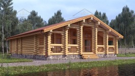 фото Дом из бревна 155.68