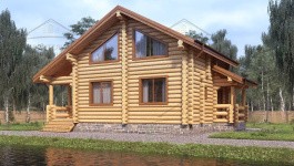 фото Дом из бревна 143.64