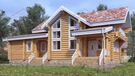 фото Дом-баня из бревна 143.54