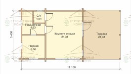 фото Баня из бревна 66.04