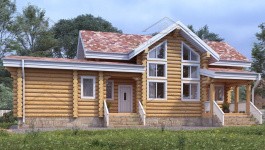 фото Дом-баня из бревна 143.54