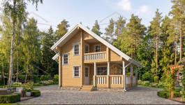 фото Дом из бруса камерной сушки 90.55