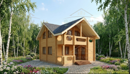 фото Дом из бруса 118.35