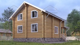 фото Дом из бревна 157.34