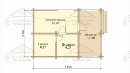 фото Баня из клееного бруса 37.71