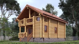 фото Дом из бревна 118.35
