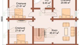 фото Дом из бруса 245.58