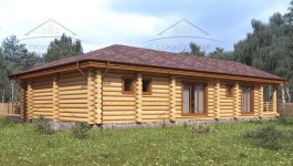 фото Дом-баня из бревна 169.48