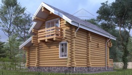 фото Дом из бревна 86.27