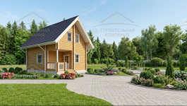 фото Дом из бруса камерной сушки 75.5