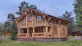 фото Дом из бревна 155.54