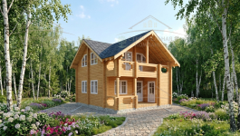 фото Дом из бруса 118.35
