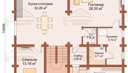 фото Дом-баня из бруса 356.04