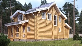 фото Дом-баня из бревна 188.78