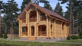 фото Дом из бревна 145.97