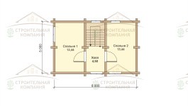 фото Дом-баня из бруса 91.96