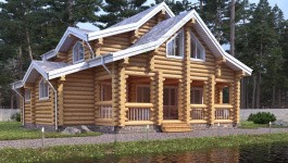 фото Дом-баня из бревна 188.78