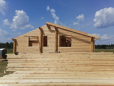 фото к Дом из бревна 240мм р-н Истринский, д Загорье  #5