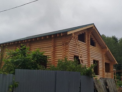 фото к Дом из бревна 240мм Богородский г. о. д. Соколово снт «Скобельцино»  #4