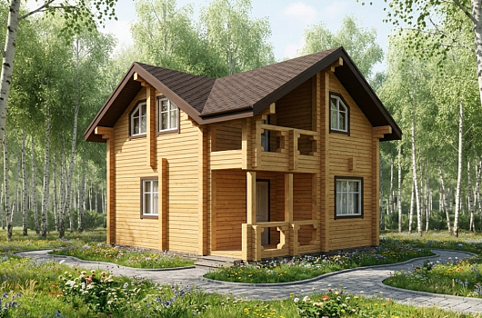 фото к Дом из бруса 89.92