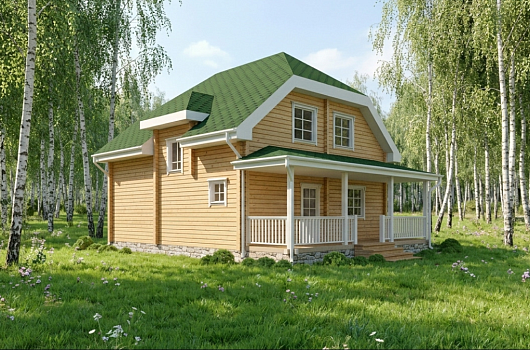 фото к Дом из бруса 129.8 #1