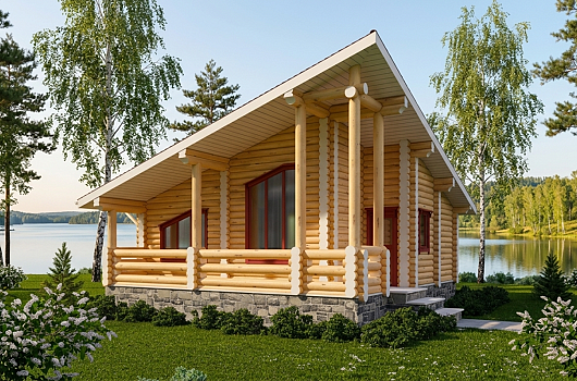 фото к Дом из бревна кедра 67.24  #1