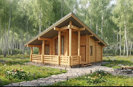 фото к Дом из бруса 67.24 