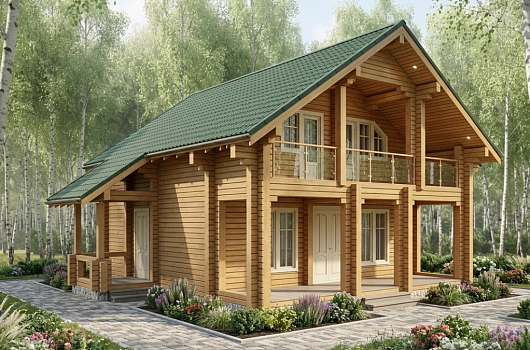 фото к Дом из бруса 145.97