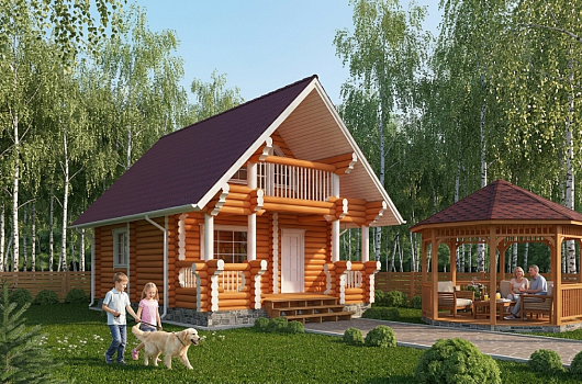 фото к Баня из бревна 79.56 #1