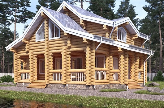 фото к Дом-баня из бревна 188.78