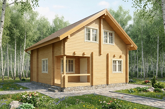 фото к Дом из бруса 116.9