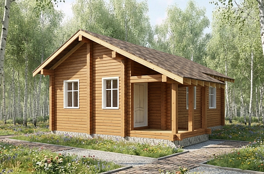 фото к Дом из бруса 54.9