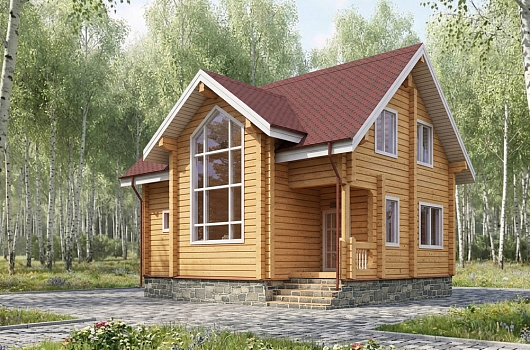 фото к Дом-баня из бруса 121.59 #1