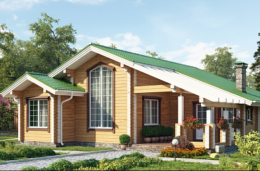 фото к Дом из бруса 134
