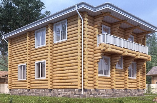 фото к Дом-баня из бревна 200.07