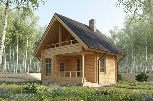 фото к Дом из бруса камерной сушки 67 #1