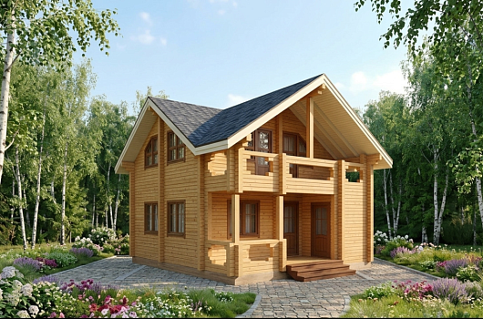 фото к Дом из бруса 118.35