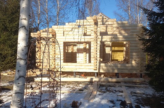 фото к Пристройка к дому бревно 220мм Талдомский р-н СНТ «Агросад»  #1